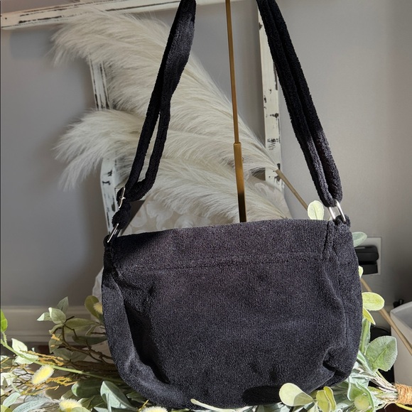 Designer inspired flap bag adjustable shoulder or crossbody Fleece like - Picture 3 of 8